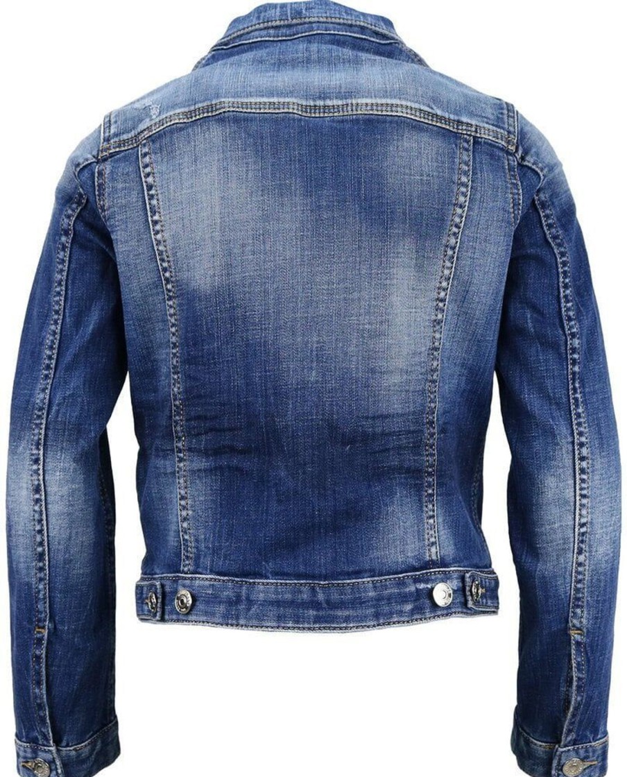 Kids Dsquared2 Jassen | Dsquared2 Jeans Jacket Blauw