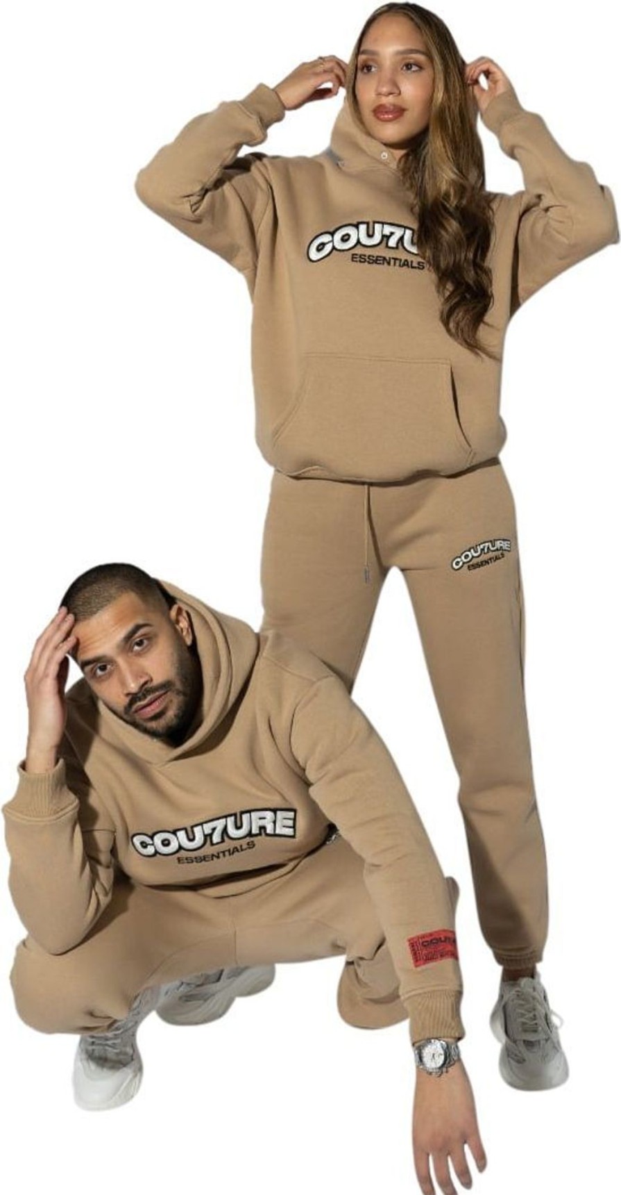 Heren Cou7ure Essentials | Cou7Ure Essentials Cou7Ure Essentials 2.0 Joggingpak Beige