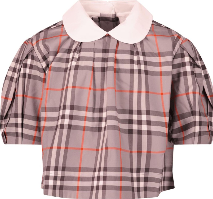 Kids Burberry Blouses | Burberry Burberry Kinder Meisjes Blouse Grijs Grijs