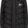 Kids Malelions Jassen | Malelions Junior Diagonal Brand Coat - Black Zwart