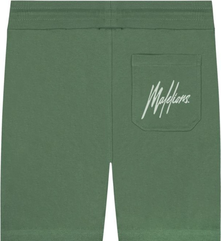 Kids Malelions Shorts | Malelions Junior Sport Coach Short - Army Groen