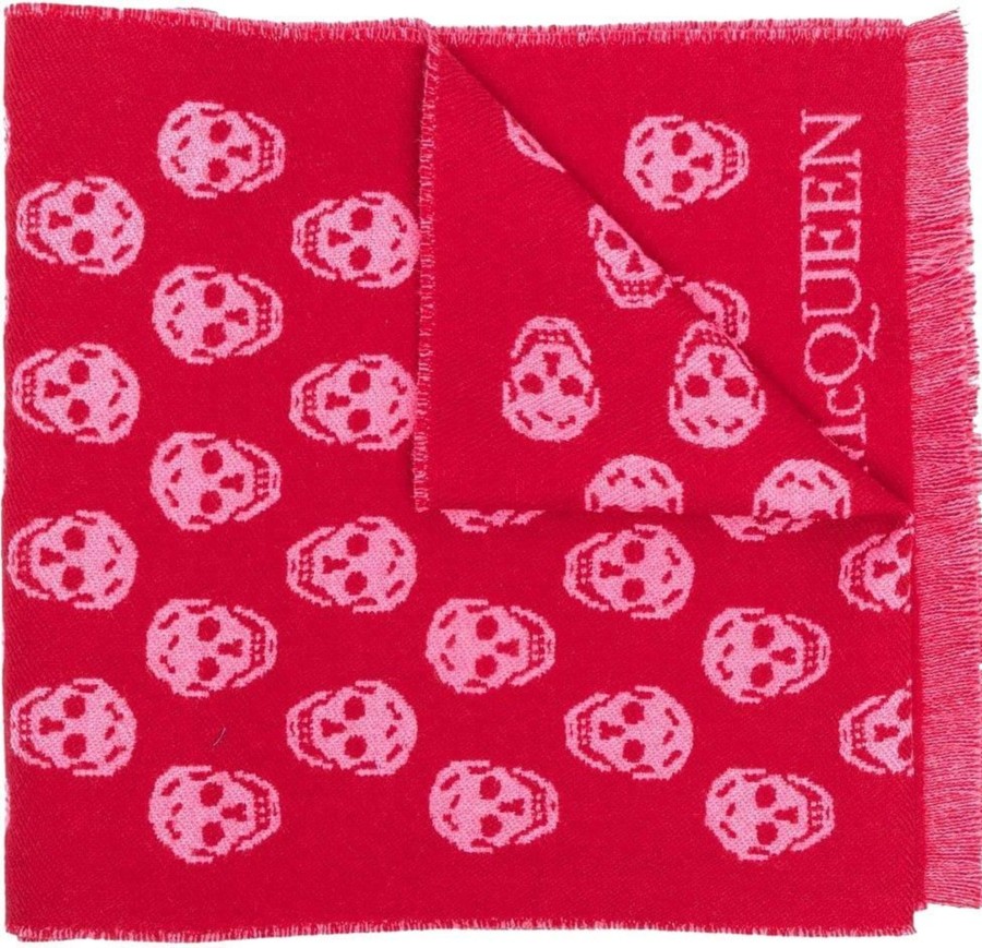 Dames Alexander McQueen | Alexander Mcqueen Scarfs Red Rood