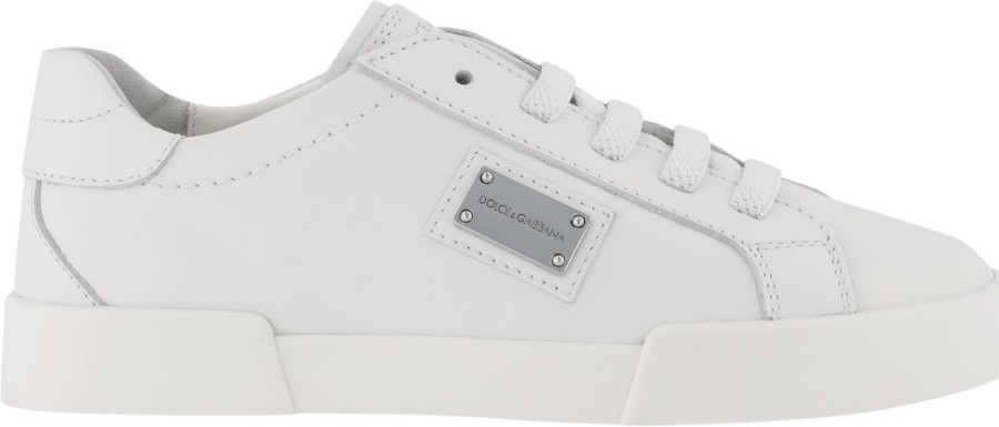 Kids Dolce & Gabbana Sneakers | Dolce & Gabbana Dolce & Gabbana Kinder Jongens Sneakers Wit Wit