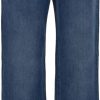 Dames Versace | Versace Medusa Plaques High-Waist Jeans Blauw