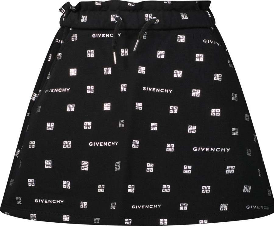 Kids Givenchy Rokken | Givenchy Givenchy Kinder Meisjes Rok Zwart Zwart