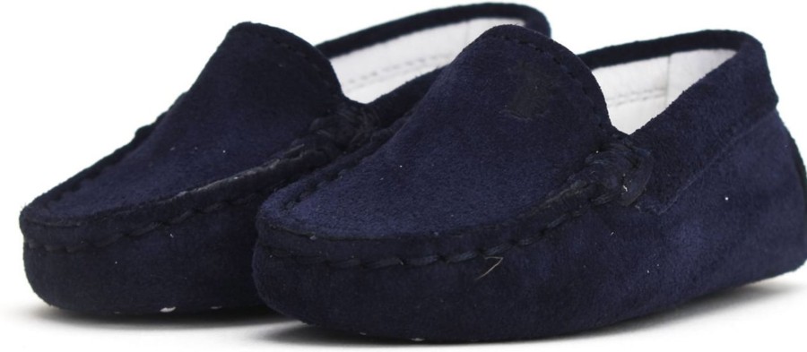 Kids Tod's Schoentjes | Tod'S Baby Mocassin Blauw Blauw