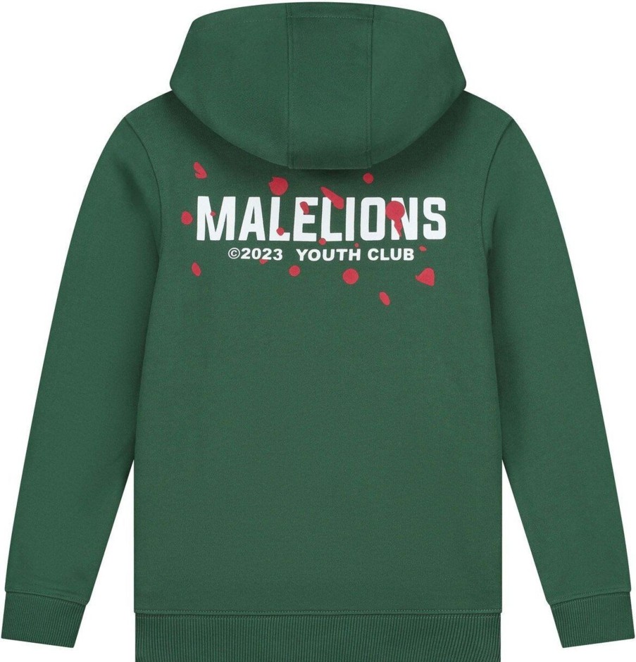 Kids Malelions Truien | Malelions Junior Youth Club Hoodie Groen