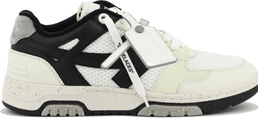 Heren OFF-WHITE | Off-White Slim Ooo White/Black Wit