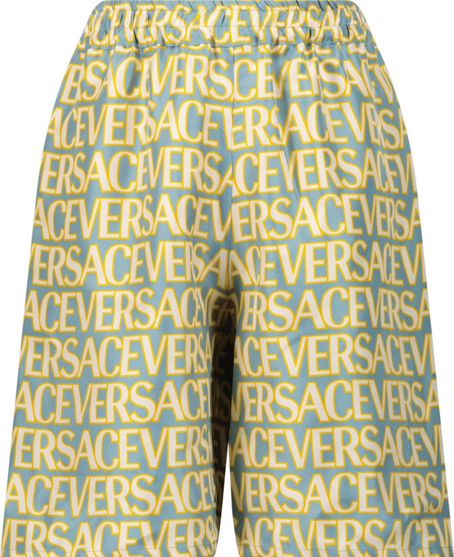 Kids Versace Shorts | Versace Versace Kinder Jongens Shorts Licht Blauw Blauw