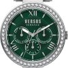 Dames Versace | Versace Vspca4221 Camden Market Dames Horloge Groen