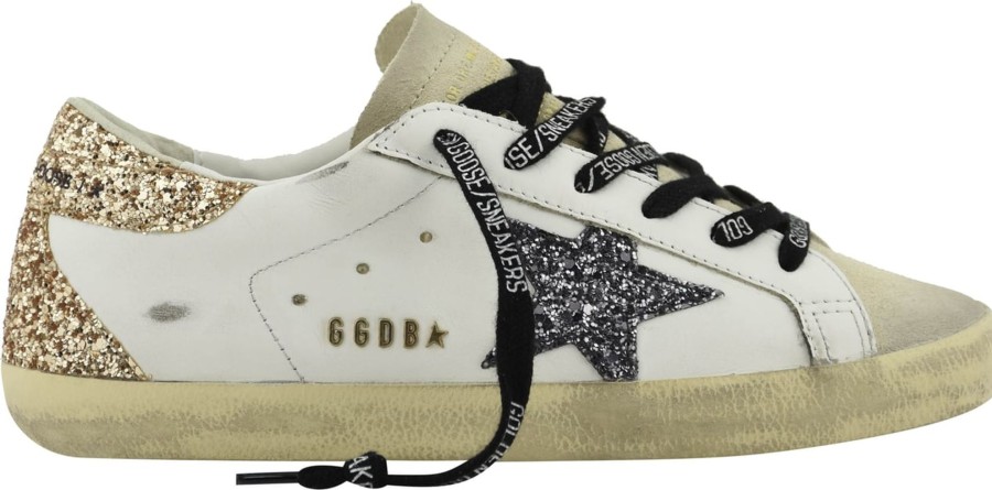 Dames Golden Goose | Golden Goose Superstar White Seedpe Wit