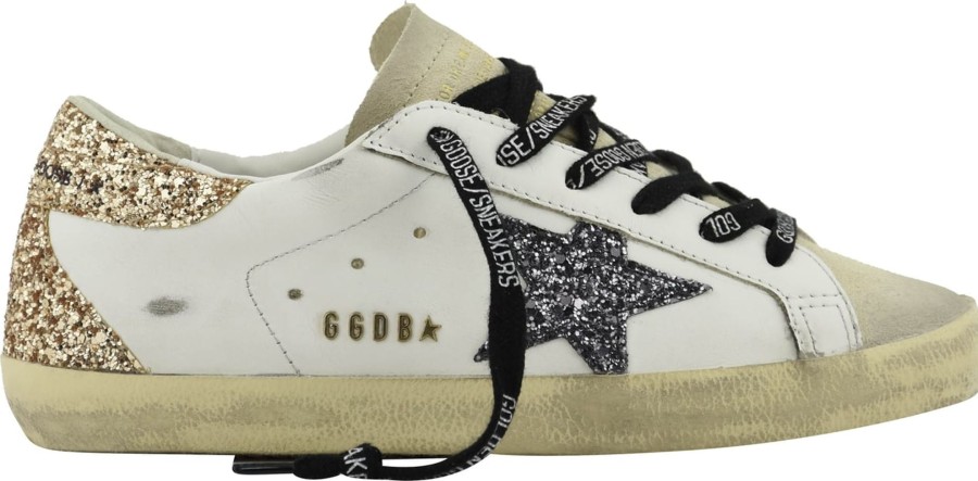 Dames Golden Goose | Golden Goose Superstar White Seedpe Wit