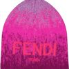 Kids Fendi Accessoires | Fendi Fendi Kinder Meisjes Muts Fluor Roze Roze