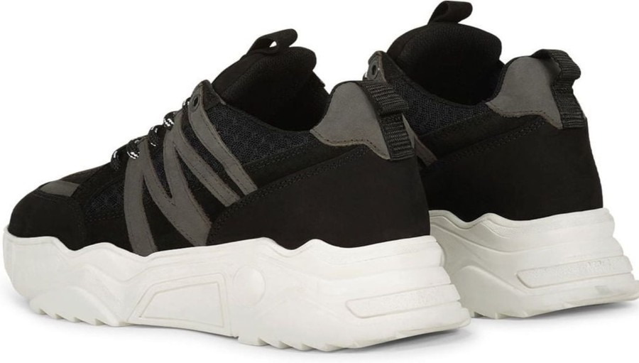 Kids Malelions Sneakers | Malelions Inicio Runner - Black/White Zwart