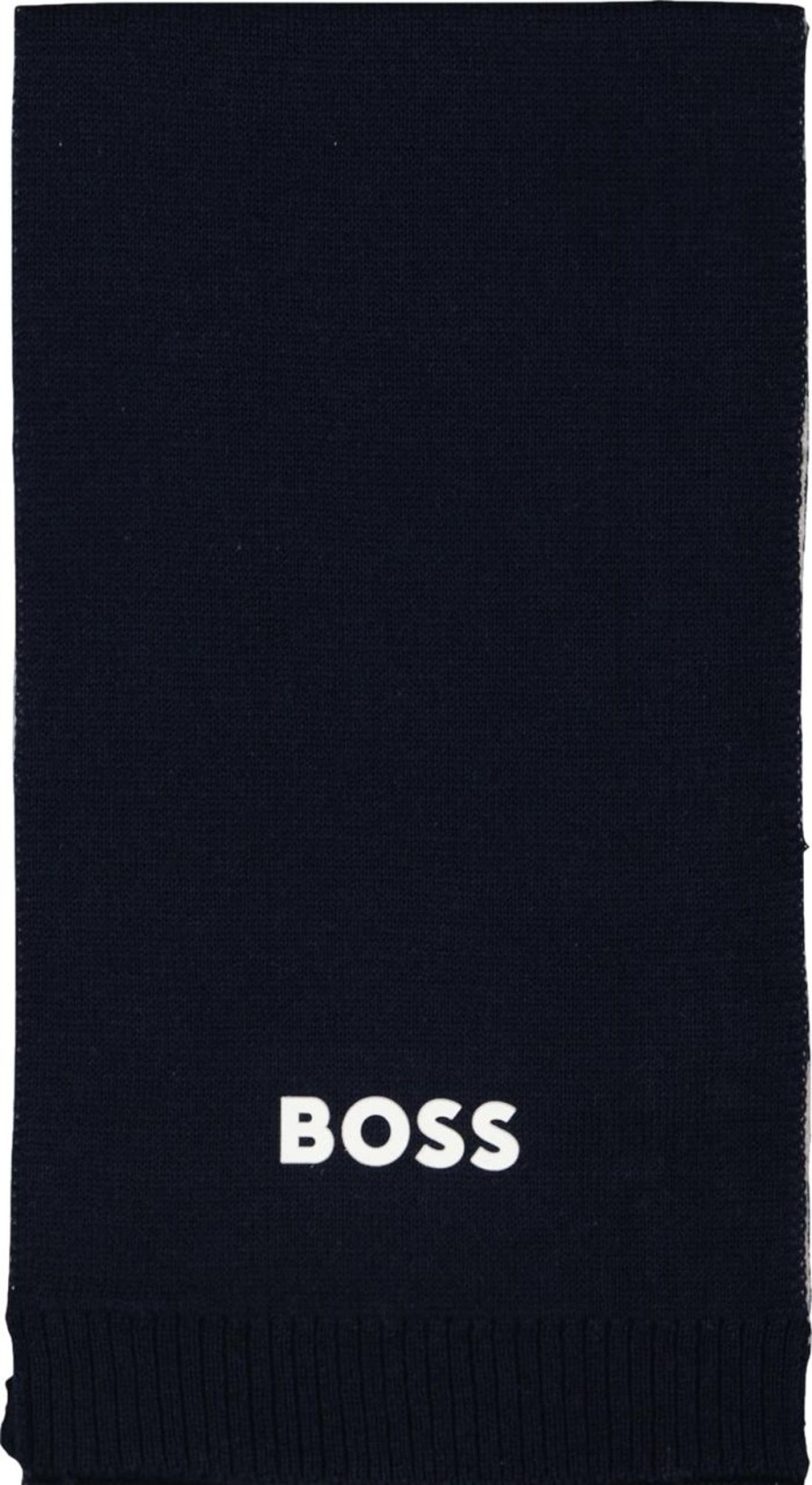 Kids Hugo Boss Accessoires | Hugo Boss Boss Baby Jongens Sjaals Navy Blauw