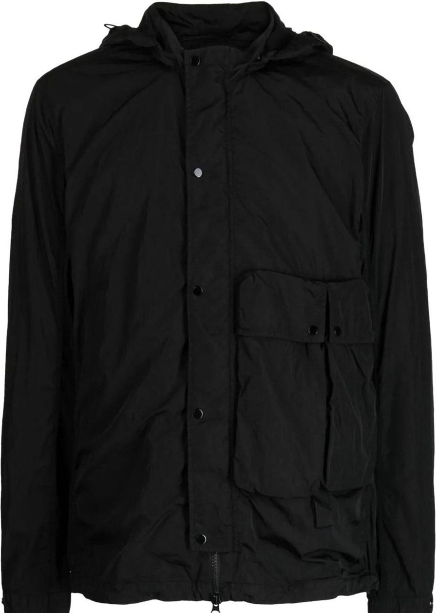 Heren CP Company | Cp Company Cp Company Shirts Black Zwart