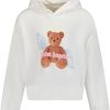 Kids Palm Angels Truien | Palm Angels Palm Angels Kinder Meisjes Trui Off White Wit