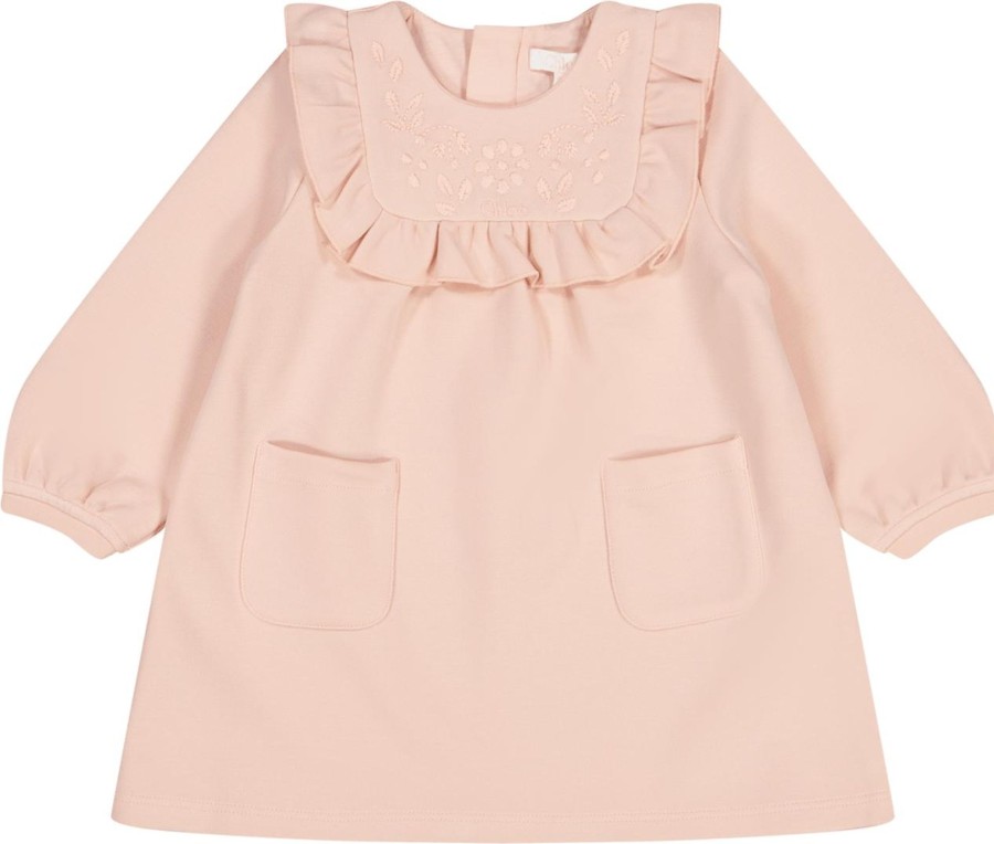 Kids Chloé Jurken | Chloe Chloe Baby Meisjes Jurkje Navy Blauw