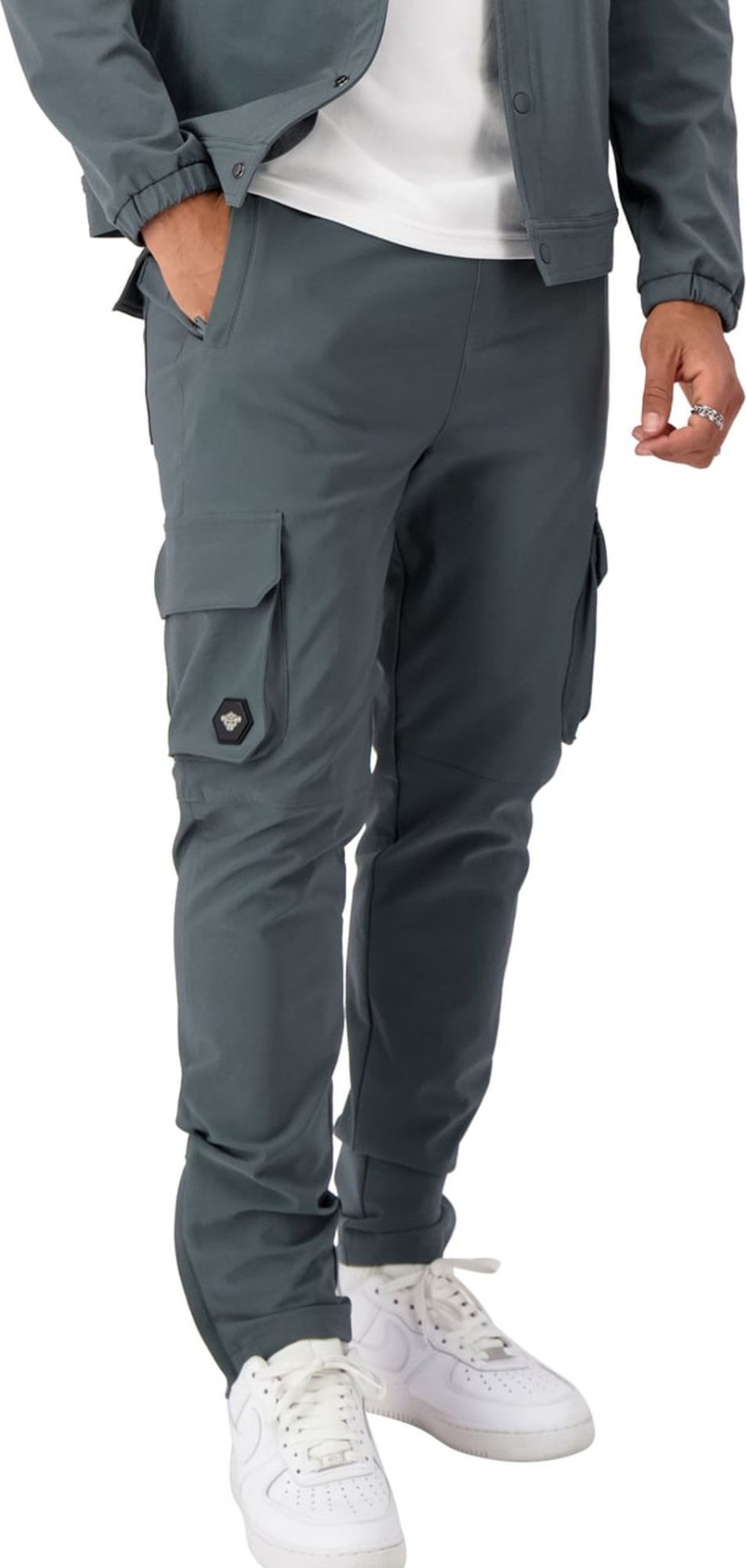 Heren Black Bananas | Black Bananas Delta Cargo Pants Grijs