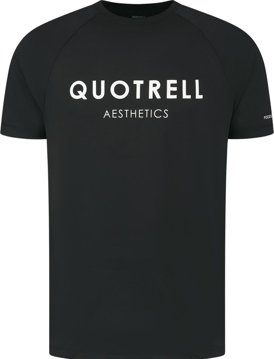 Heren Quotrell | Quotrell Apollo T-Shirt | Black/White Zwart