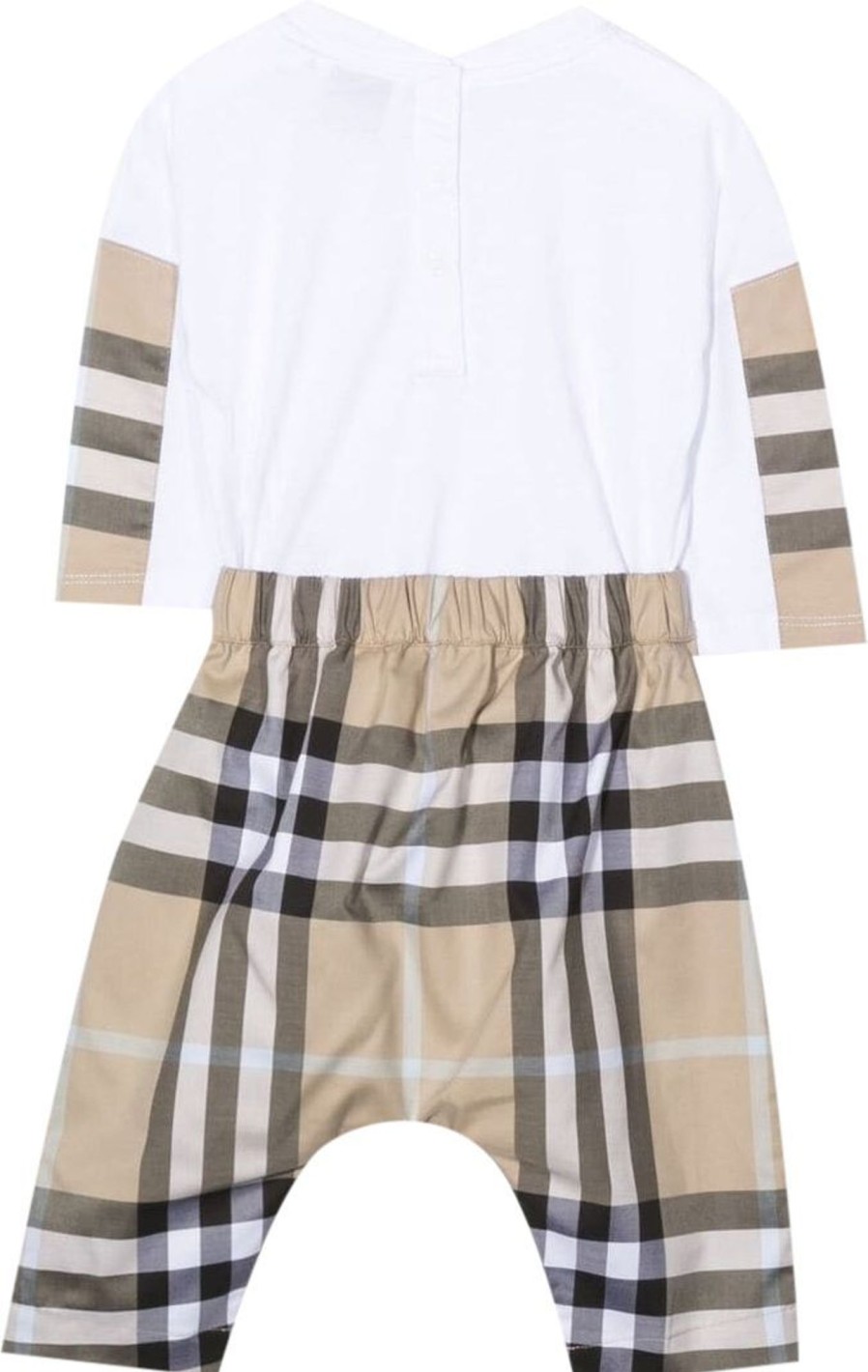 Kids Burberry Rompers | Burberry N7 Piero Set White Wit