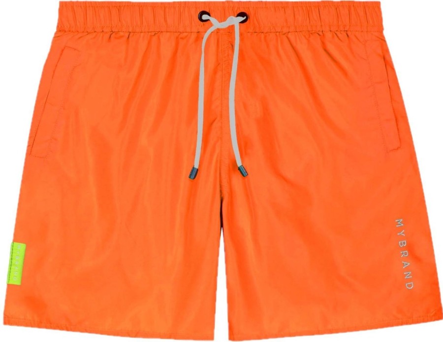 Heren My Brand | My Brand Basic Swim Capsule Zwembroek Heren Oranje Oranje