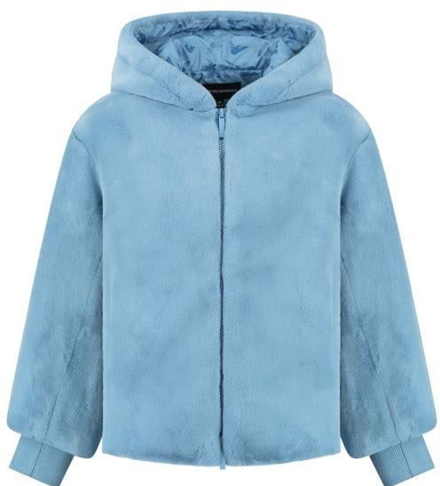 Kids Emporio Armani Jassen | Emporio Armani Blouson Jacket Blauw