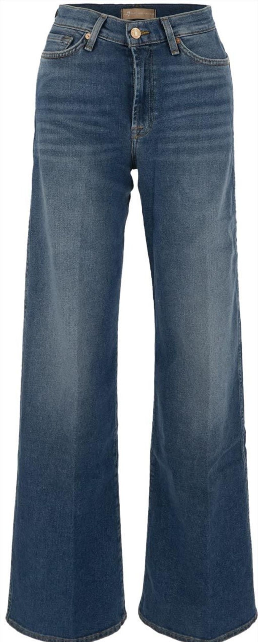 Dames 7 For All Mankind | 7 For All Mankind Wide-Leg Jeans Blauw