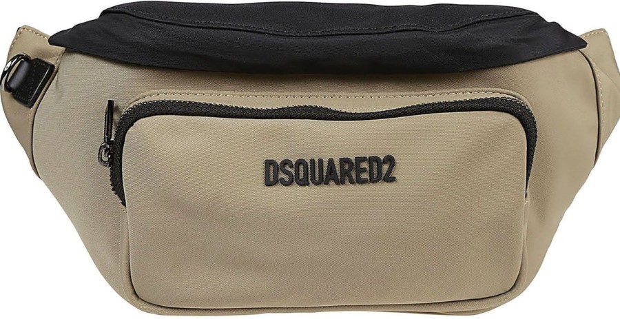 Heren Dsquared2 | Dsquared2 Urban Belt Bag Brown Bruin