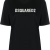 Dames Dsquared2 | Dsquared2 T-Shirts And Polos Black Zwart