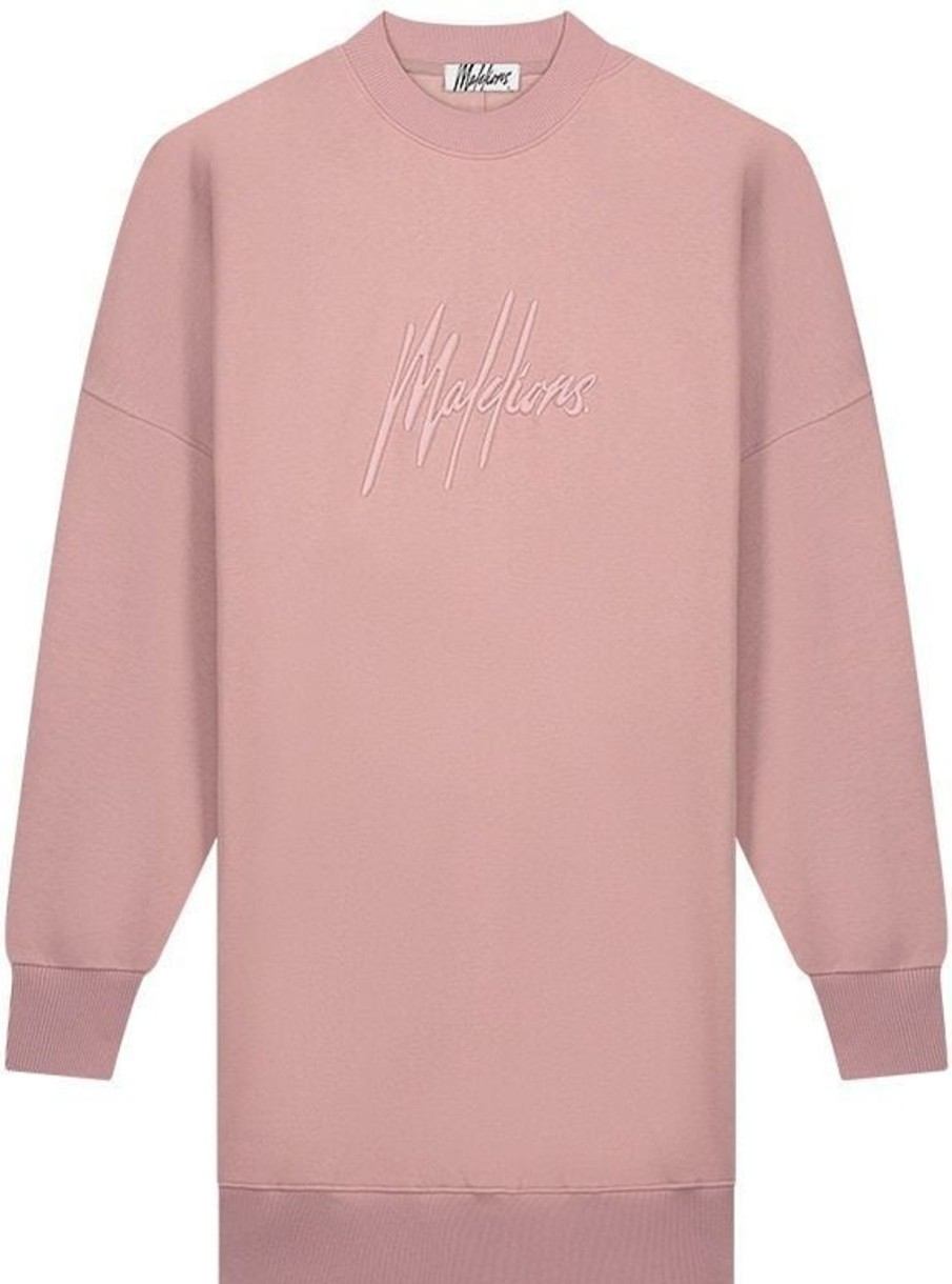 Dames Malelions | Malelions Essentials Sweater Dress - Mauve Roze