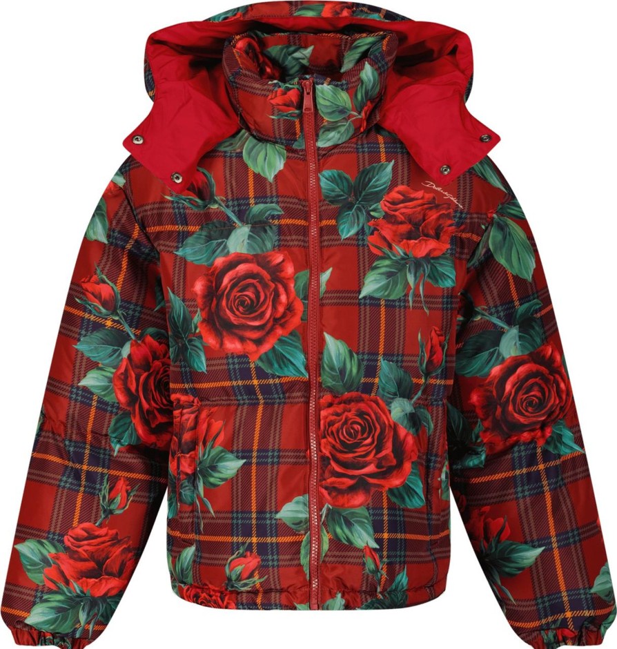 Kids Dolce & Gabbana Tassen | Dolce & Gabbana Dolce & Gabbana Kinder Meisjes Jas Rood Rood