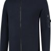 Heren Quotrell | Quotrell Quotrell Couture - Bilbao Knitted Hoodie | Navy Blauw