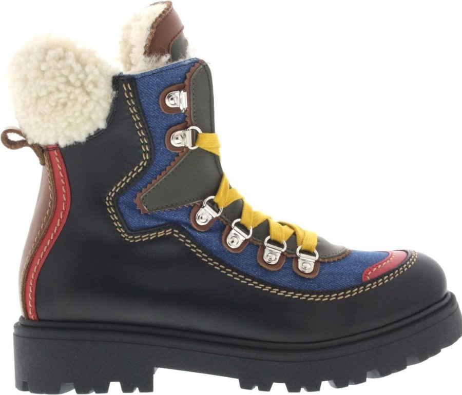 Dames Dsquared2 | Dsquared2 Veterboots - Gaucho Nero Multi Divers