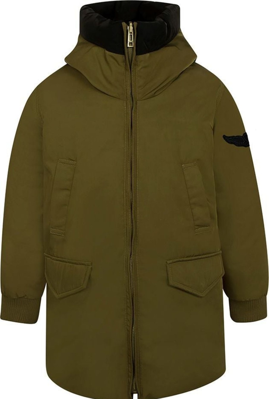 Kids Zadig et Voltaire Jassen | Zadig Et Voltaire Omkeerbare Parka Jas Groen