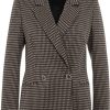 Dames Liu Jo | Liu Jo Double Breasted Blazer With Pattern Rood