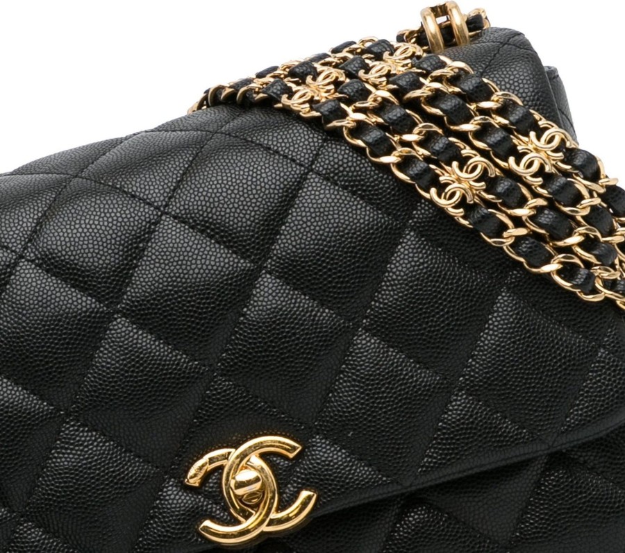 Dames Chanel | Chanel Coco First Flap Bag Zwart