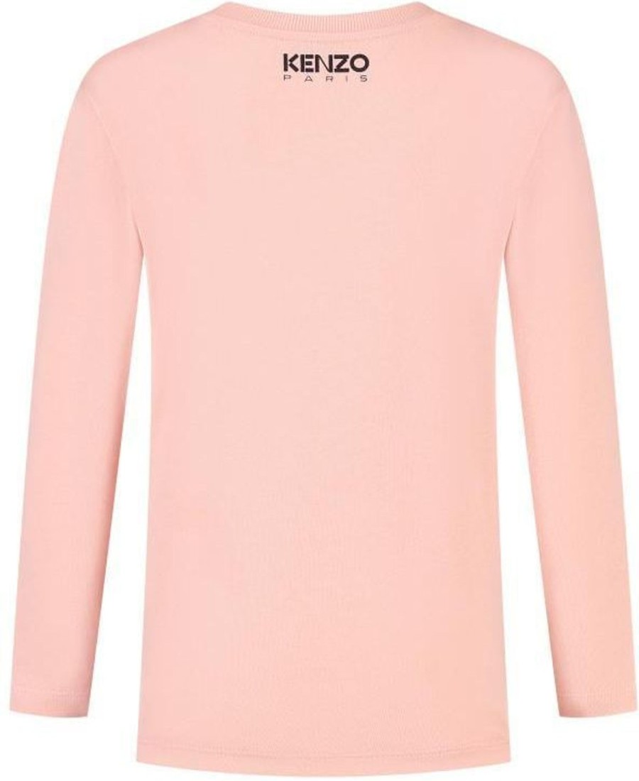 Kids Kenzo Tops | Kenzo T-Shirt Lange Mouwen Roze