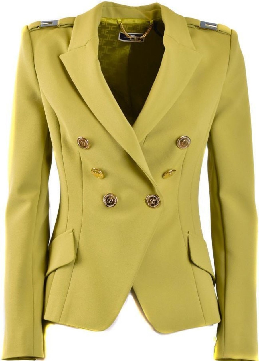 Dames Elisabetta Franchi | Elisabetta Franchi Blazers Green Groen