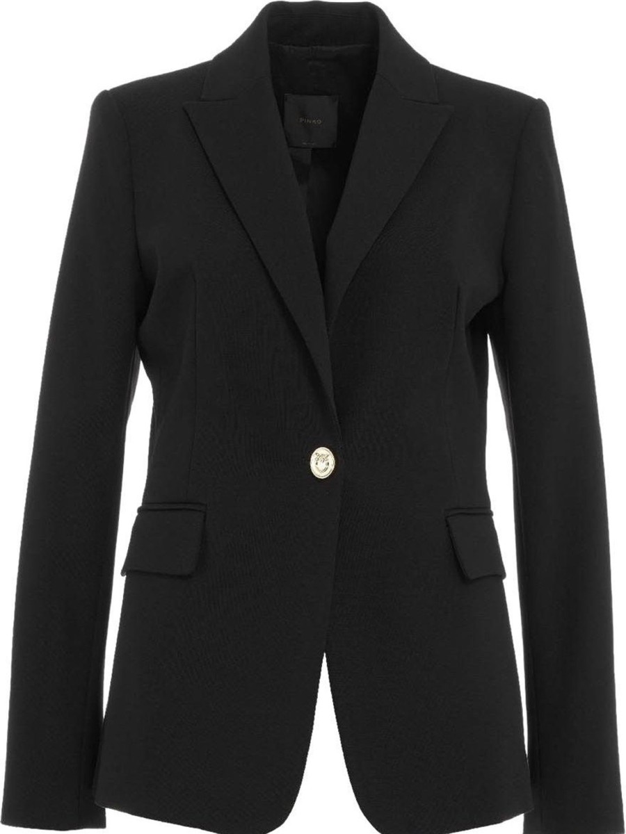 Dames Pinko | Pinko Blazer "Signum" Zwart