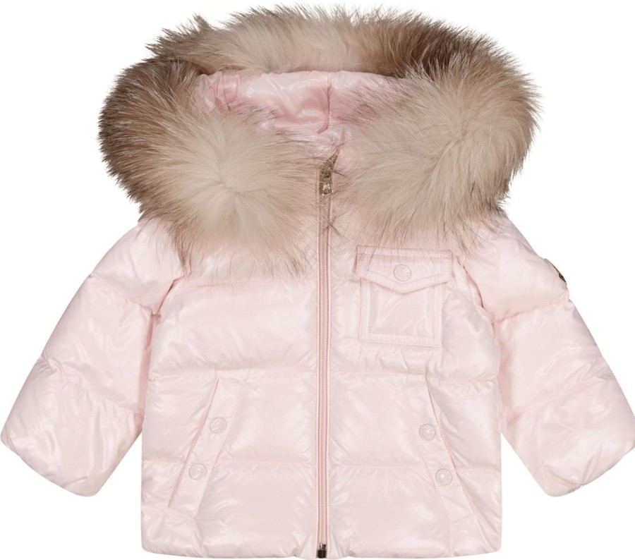 Kids Moncler Tassen | Moncler Moncler Baby Meisjes Jas Licht Roze Roze