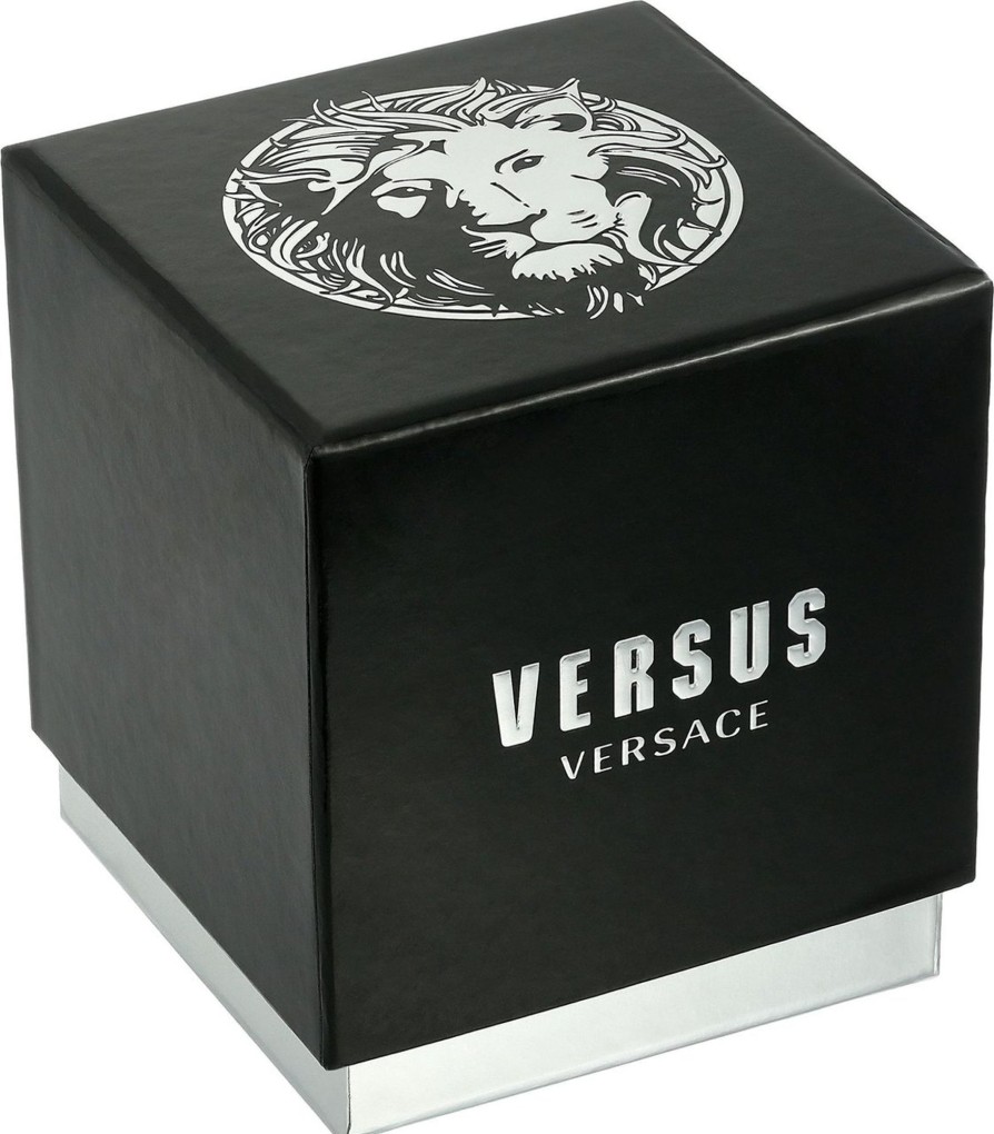 Heren Versace | Versace Vsp1M1221 6Eme Arrondissement Horloge Zwart