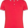 Kids Peuterey Tops | Peuterey New Medinilla Str Kid - Stretchkatoen Polo Met Korte Mouwen Rood