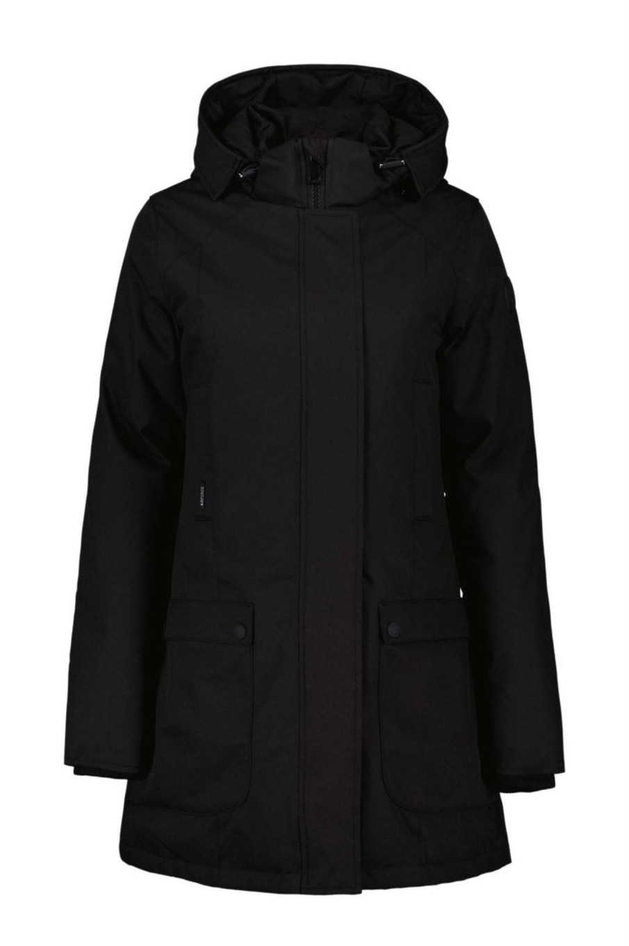 Dames Airforce | Airforce Slimfit Parka Winterjas Zwart