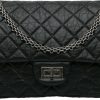 Dames Chanel | Chanel Reissue 2.55 Aged Calfskin Double Flap 227 Zwart