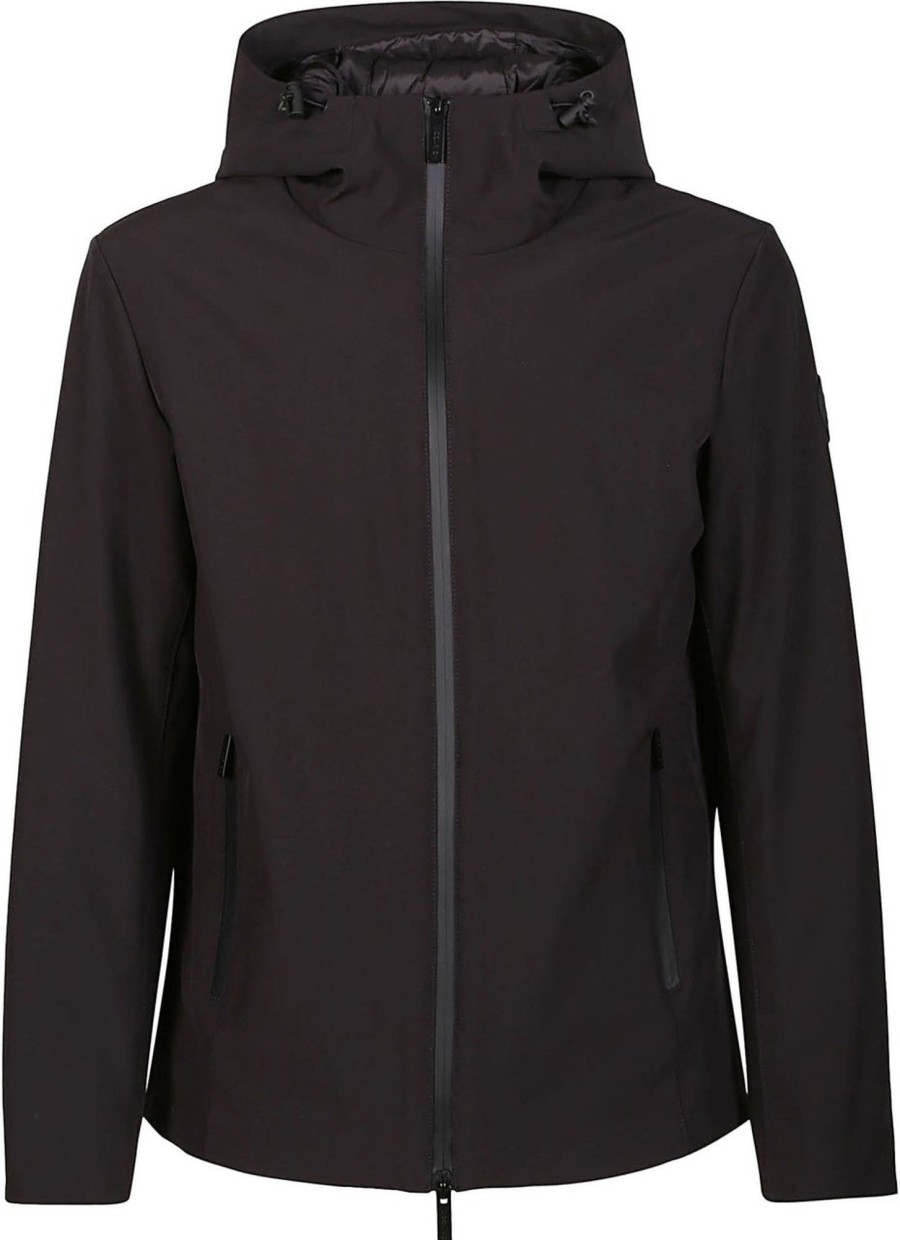 Heren Woolrich | Woolrich Pacific Soft Shell Jacket Black Zwart