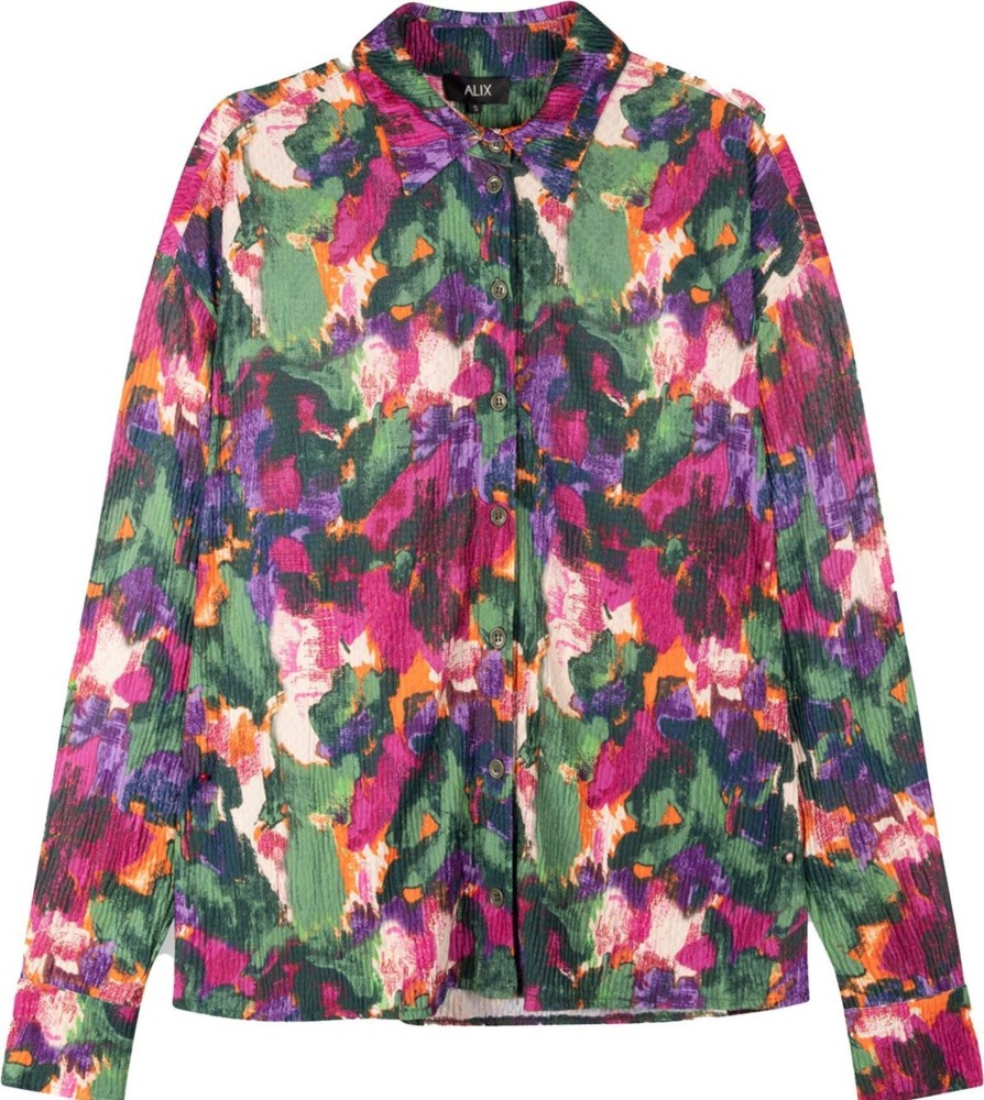 Dames ALIX | Alix Bloemen Blouse Groen