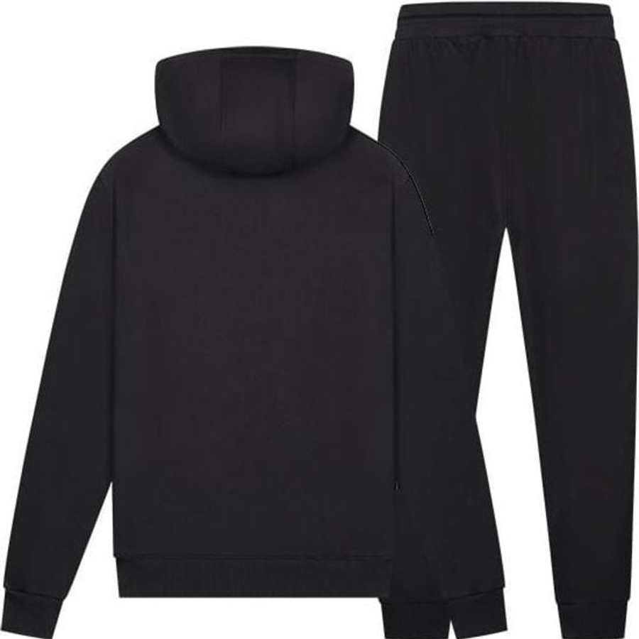 Dames Malelions | Malelions Signature Tracksuit - Black/White Zwart