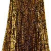 Kids Versace Rokken | Versace Baroque Pleated Midi Skirt Goud