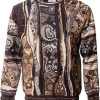 Heren Carlo Colucci | Carlo Colucci Sweater C11705 511 Dierenprint